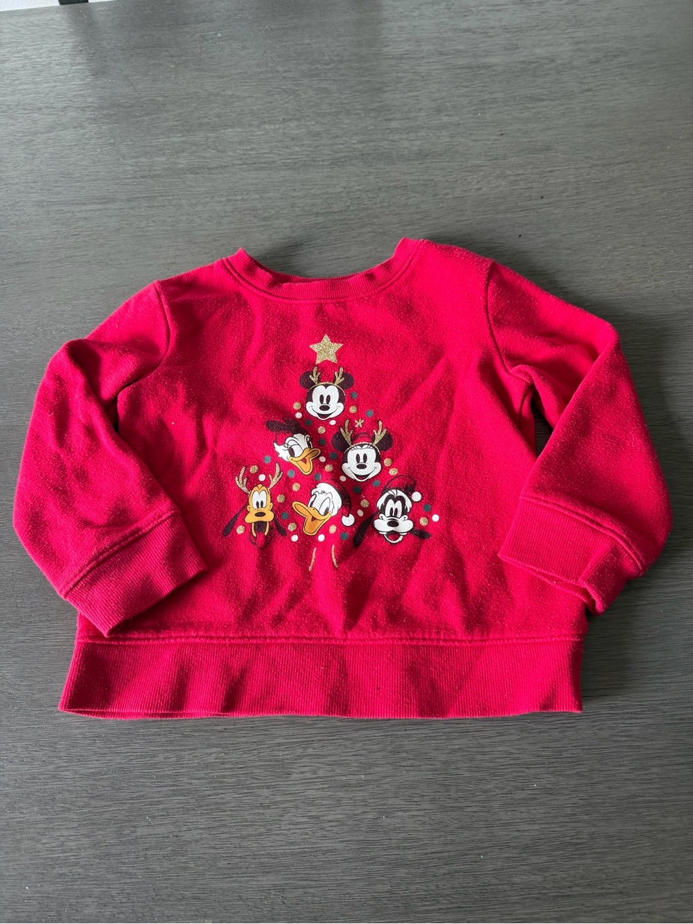 Kids Red Holiday Character Sweatshirt